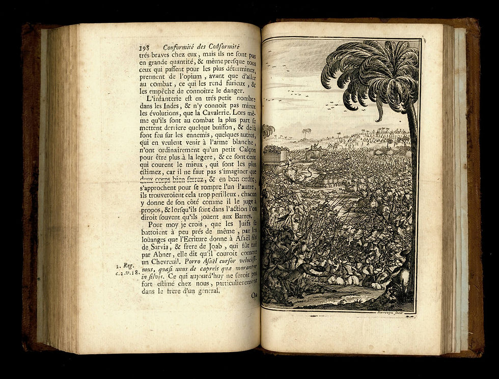 Miniature : Conformité des Coutumes des Indiens Orientaux, avec celles des Juifs etc. (1704)