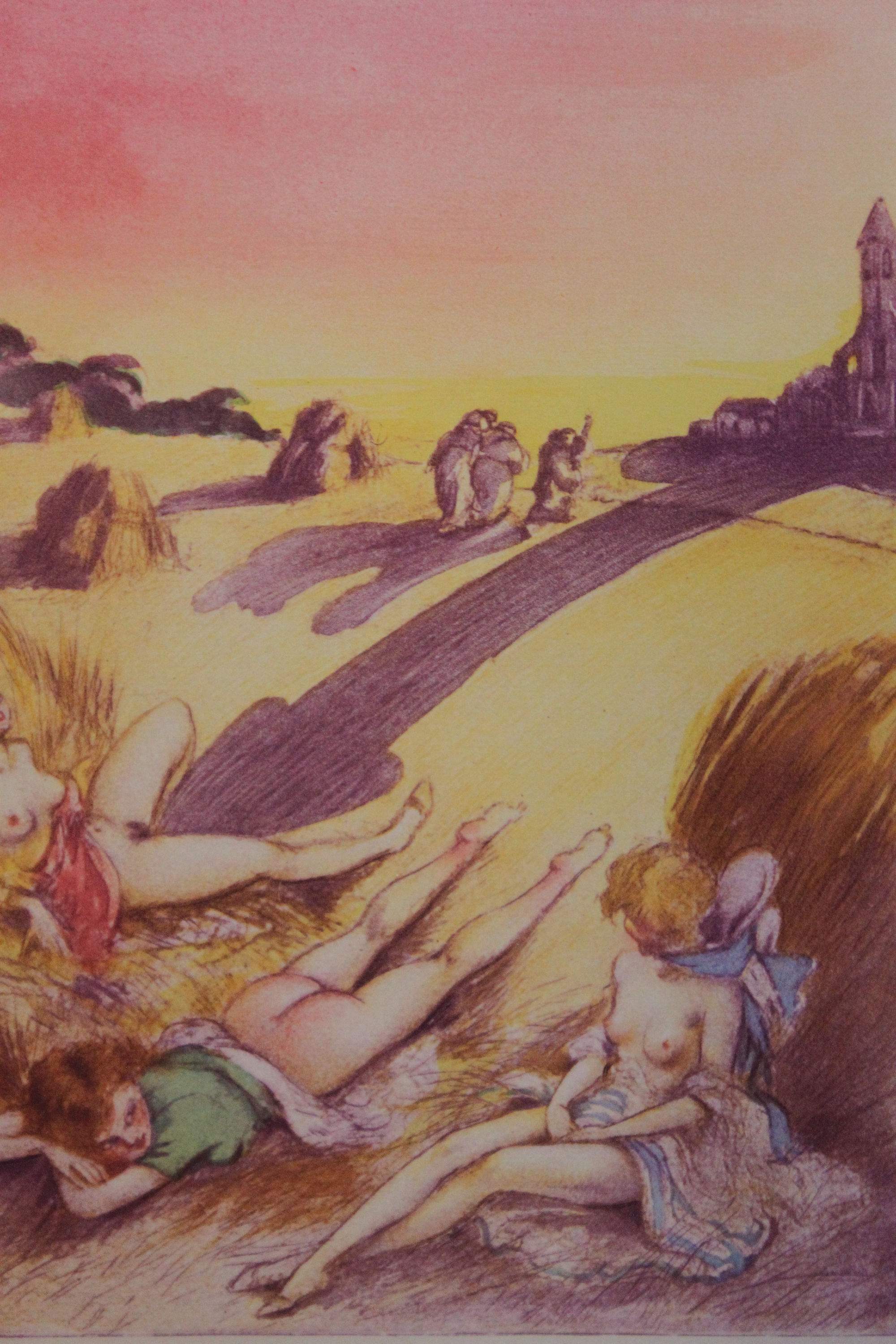 Louis Icart. Estampe érotique pour Pantagruel (1936). Eau-forte en couleurs