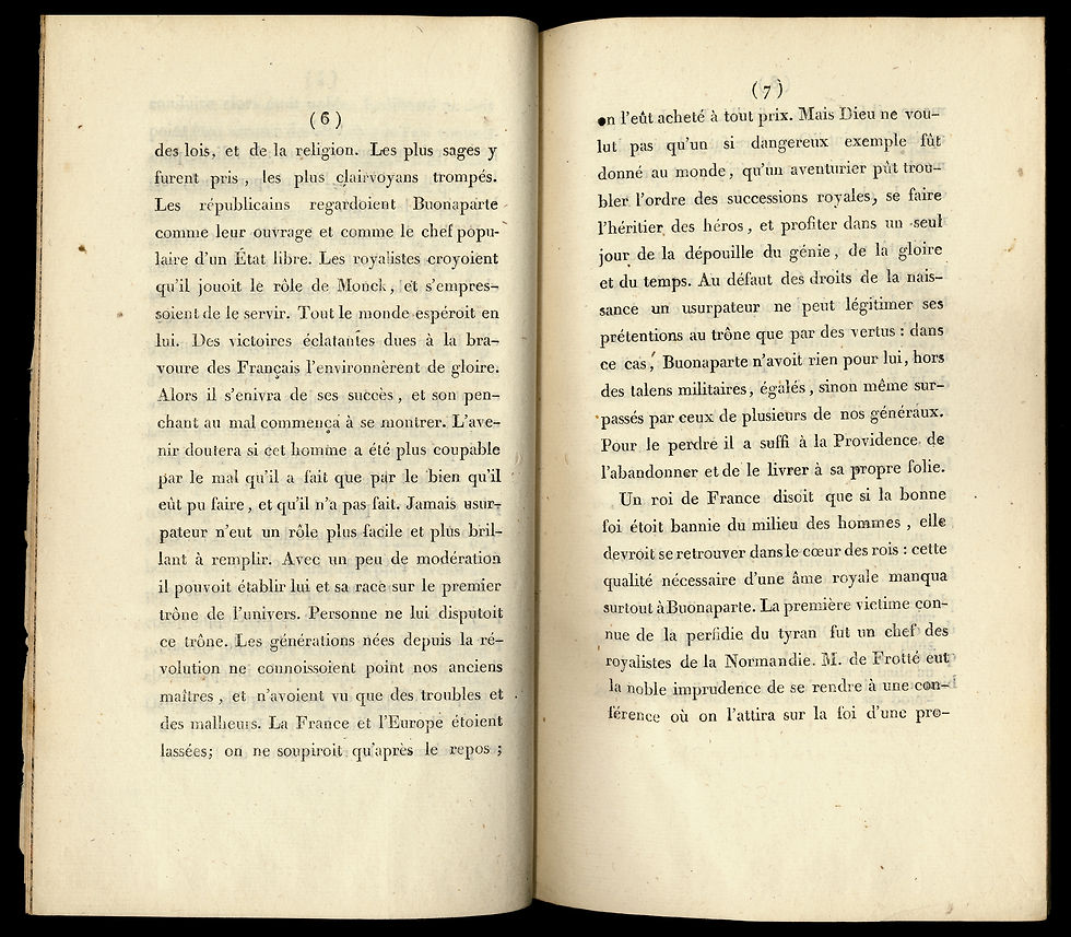 Miniature : 1814 | De Buonaparte et des Bourbons | Chateaubriand | Edition originale