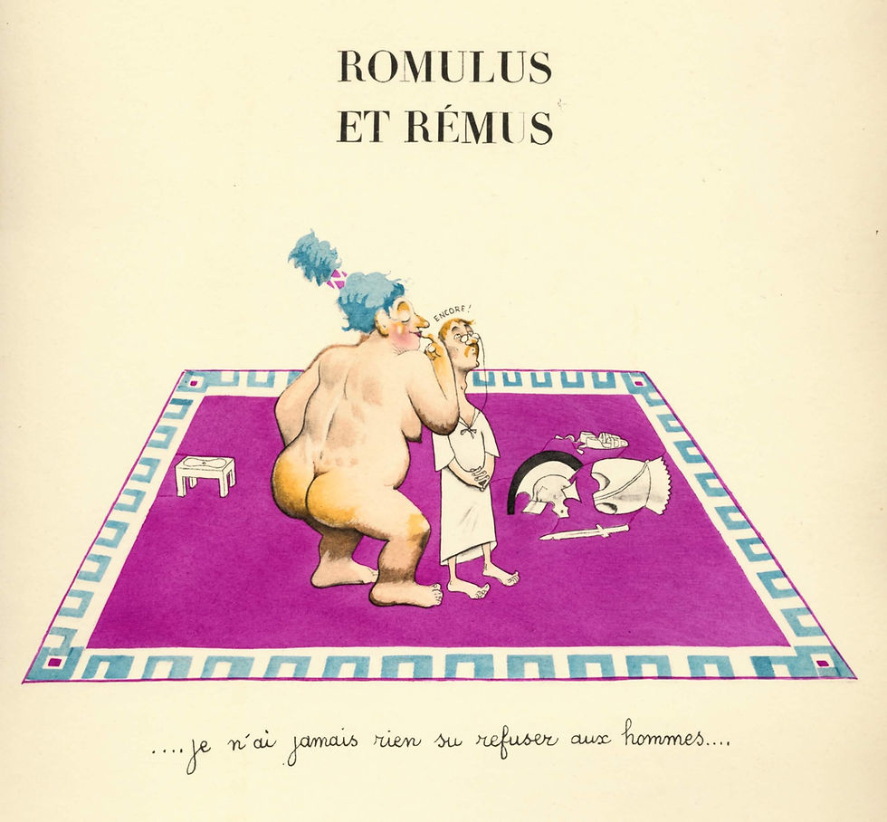 Miniature : De Phryné à Abélard, par Raymon Hesse. Aquarelles de Dubout. 1/500 ex.