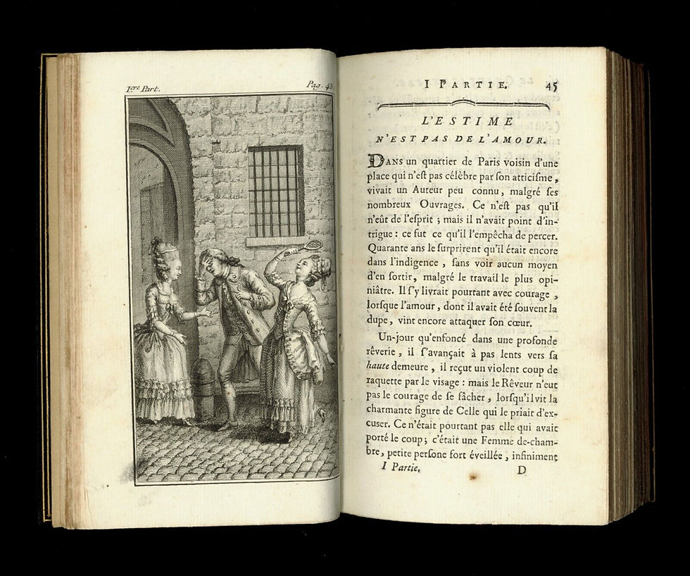 Miniature : Rétif de la Bretonne [Restif de la Bretone]. Le Quadragénaire. 1777. EO Maroquin