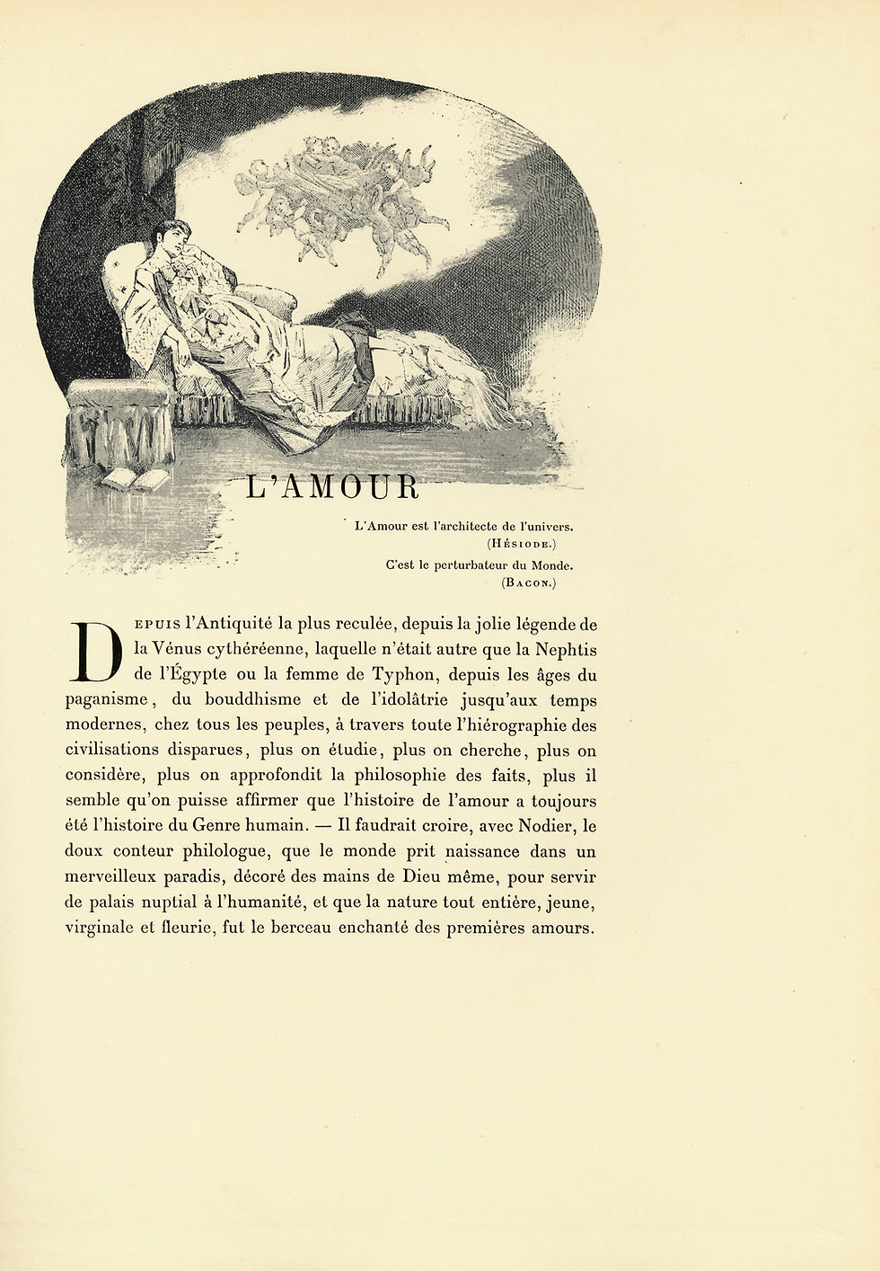 Miniature : Octave Uzanne | Paul Avril | Le Miroir du Monde (1888) | Reliure signée Carayon