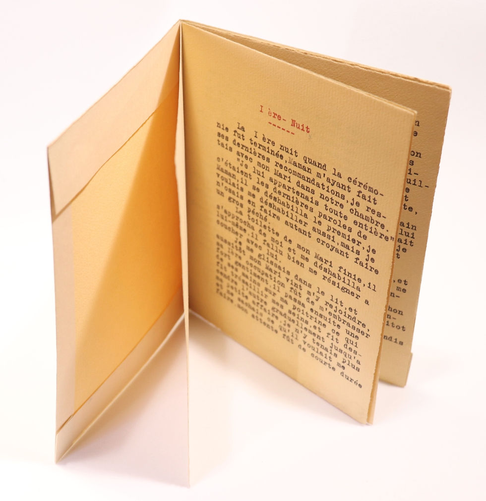 Miniature : Anonyme. Tapuscrit original (vers 1965). Les six premières nuits de noces ...