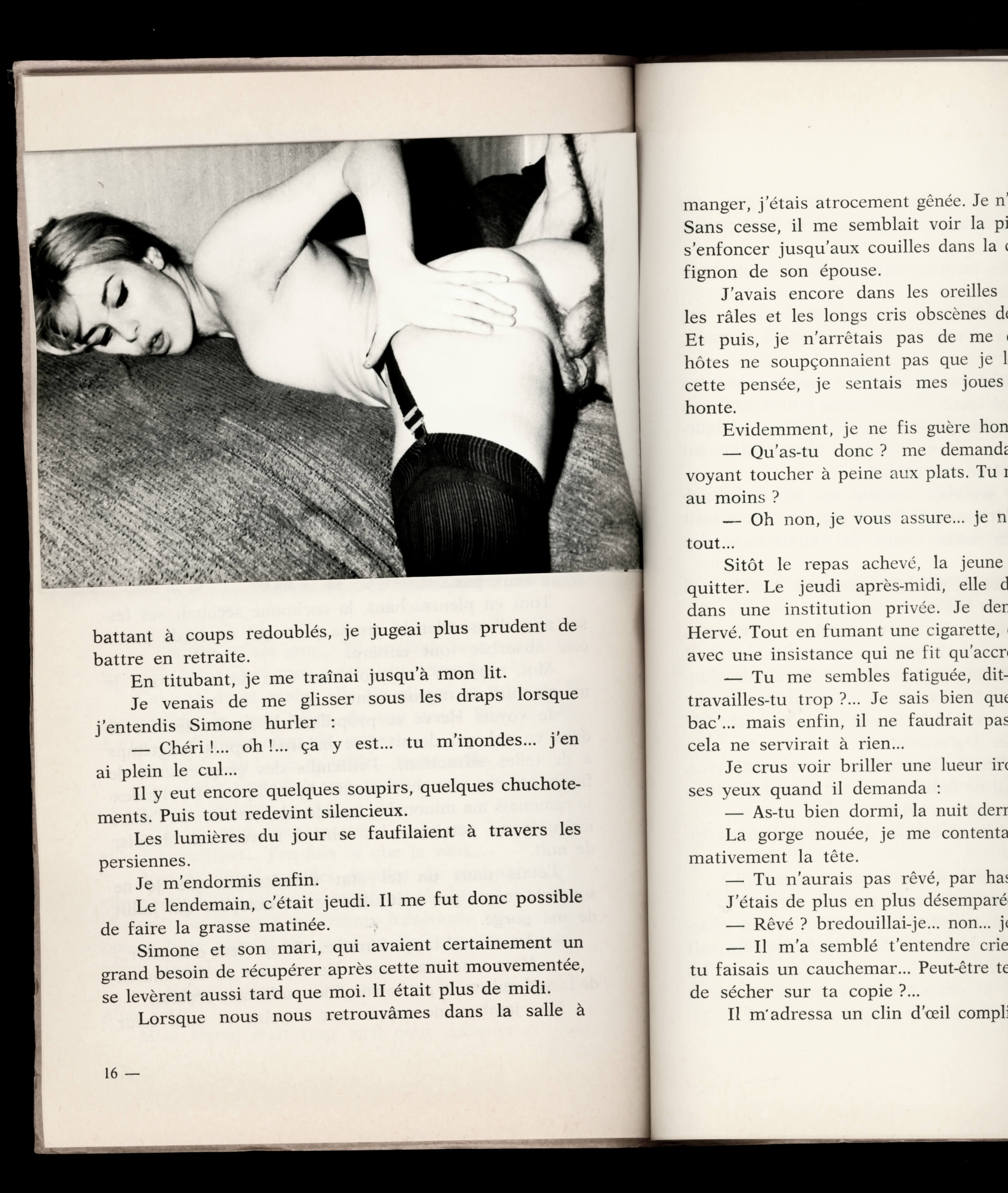 Cours particuliers, par Dany Sibell (1965) avec 18 photographies X contrecollées