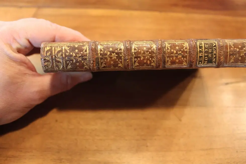 Miniature : Almanach de la province de Bourgogne et de la ville de Dijon pour l'année 1782