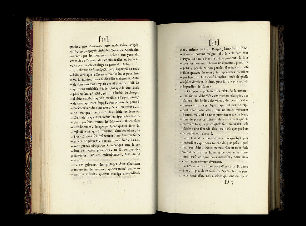 Miniature : Rétif de la Bretonne [Restif de la Bretone] La Mimographe ou Réforme du Théâtre