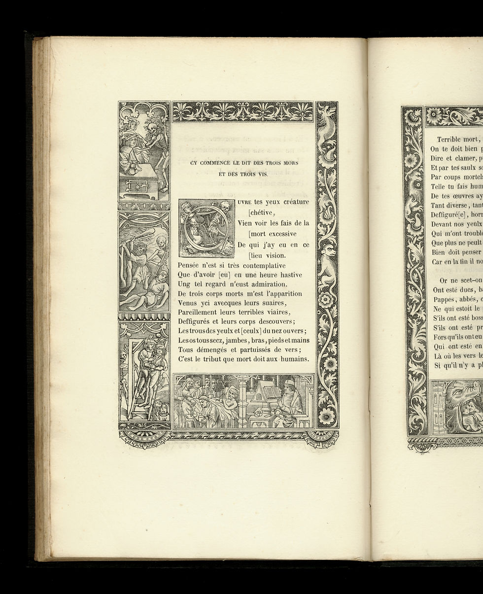 Miniature : 1856 | L'Alphabet de la Mort de Hans Holbein (XVIe) Edition Edwin Tross | Bel ex