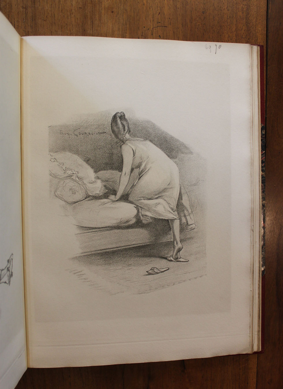 Miniature : Dumas fils. Un Cas de Rupture illustré par E. Courboin (1892). Ex. unique