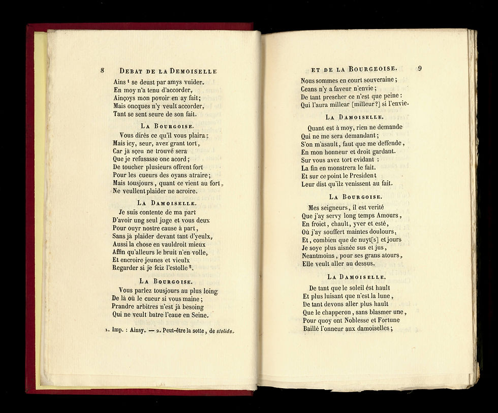 Miniature : Recueil de Poésies Françaises des XVe et XVe siècles (1855-1878). 13 volumes.