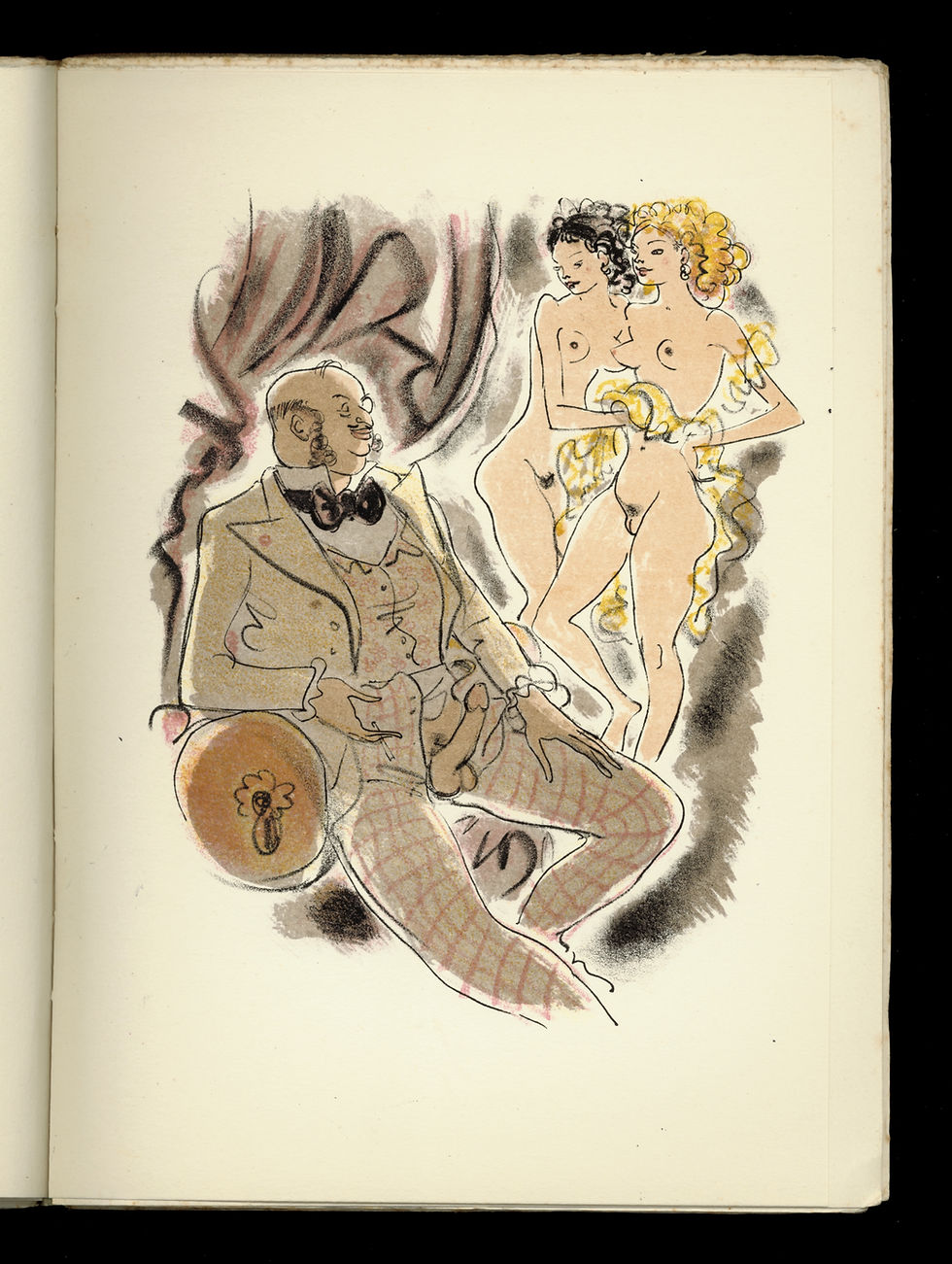 Miniature : L'Ecole des Biches ou Mœurs des Petites Dames de ce temps (1939). 12 ill. Schem.