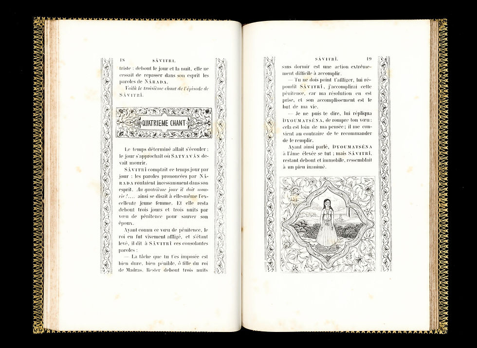 Miniature : PAUTHIER (Guillaume) | SÂVITRÎ, épisode du Mahabharata, grande épopée indienne