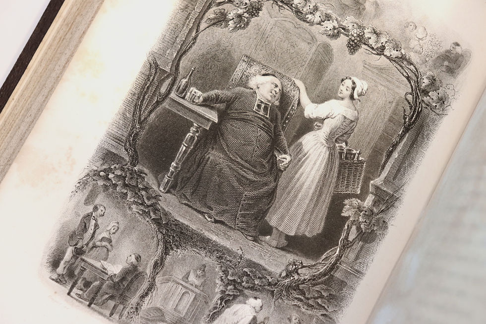Miniature : Béranger. Chansons. Oeuvres. Grandville. Lemud. 5 vol. in-8. Bel exemplaire