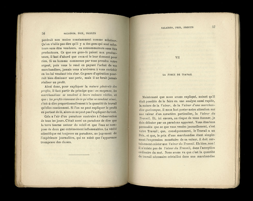 Miniature : Karl Marx. Salaires, Prix, Profits. Deuxième édition, 1912. Très bon état.