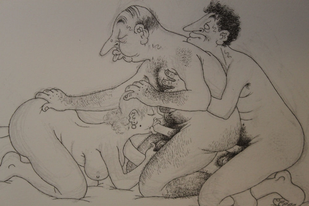 Albert Dubout. Estampe érotique. L'Oeuvre secrète (1982). Gay interest