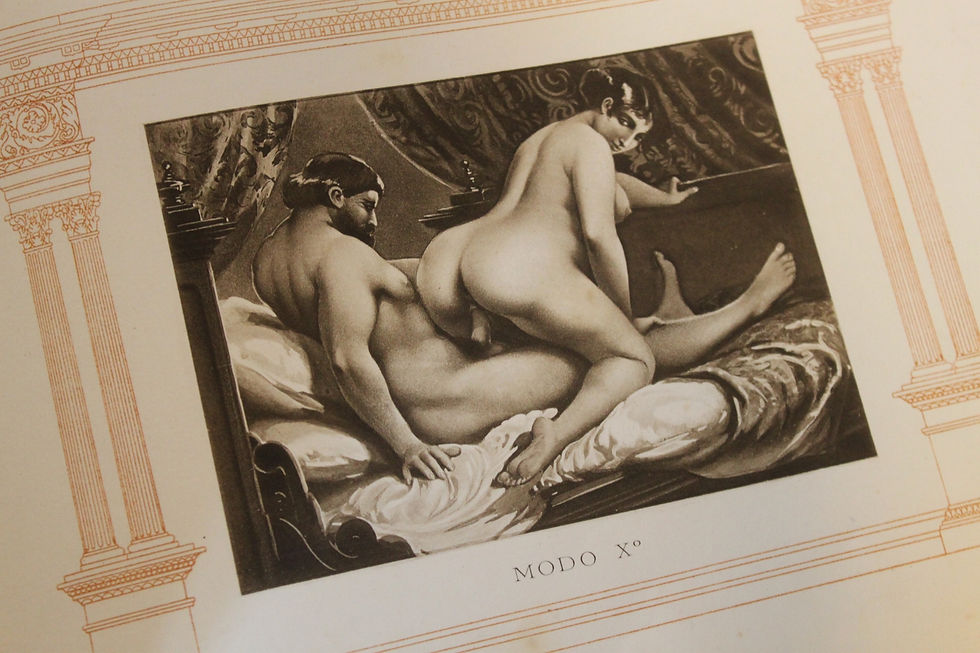Miniature : Pietro Aretino. Les Sonnets Luxurieux de l'Arétin. Edition illustrée de 1907.