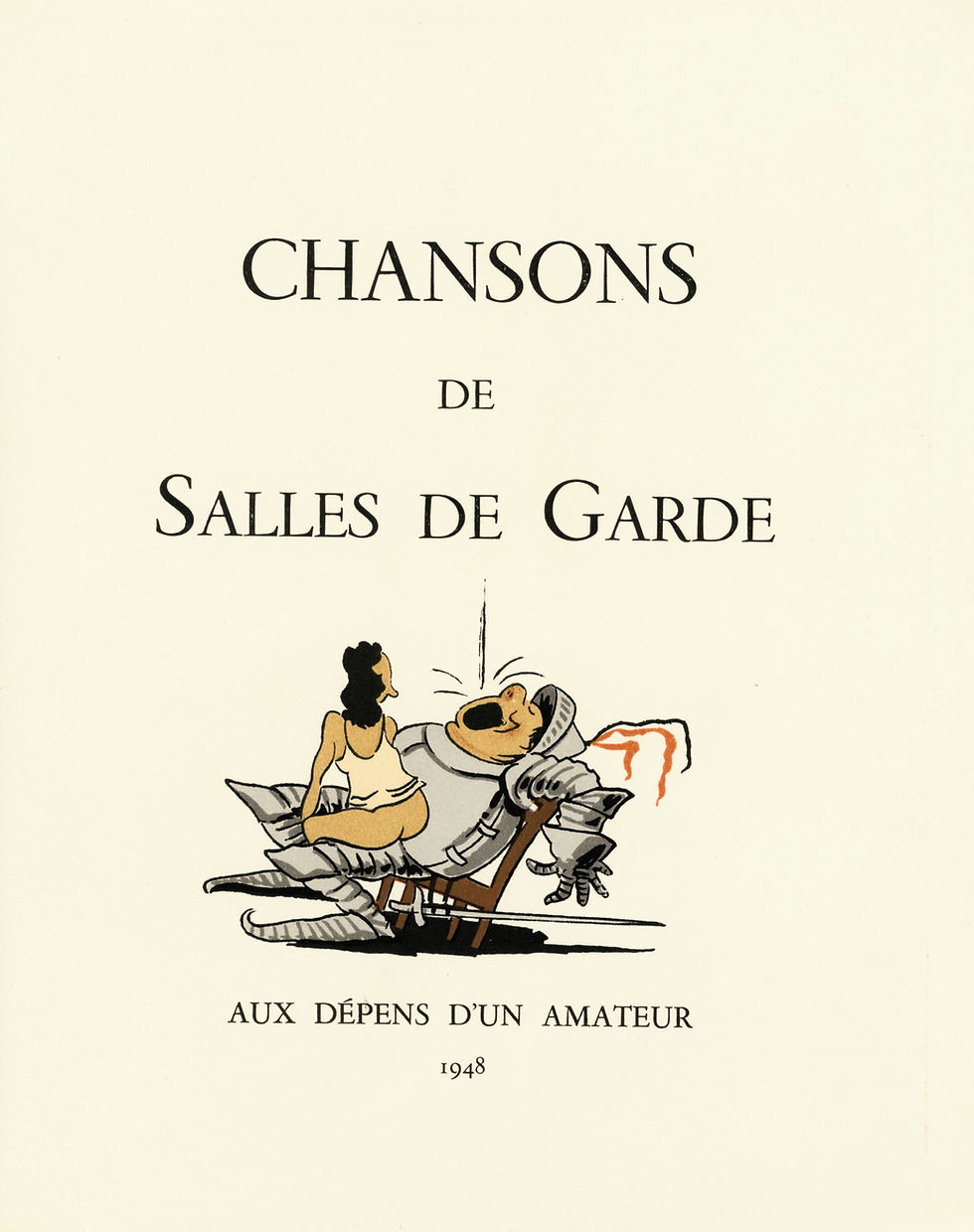 Miniature : Chansons de salle de garde (1948). Nombreuses illustrations libres en couleurs
