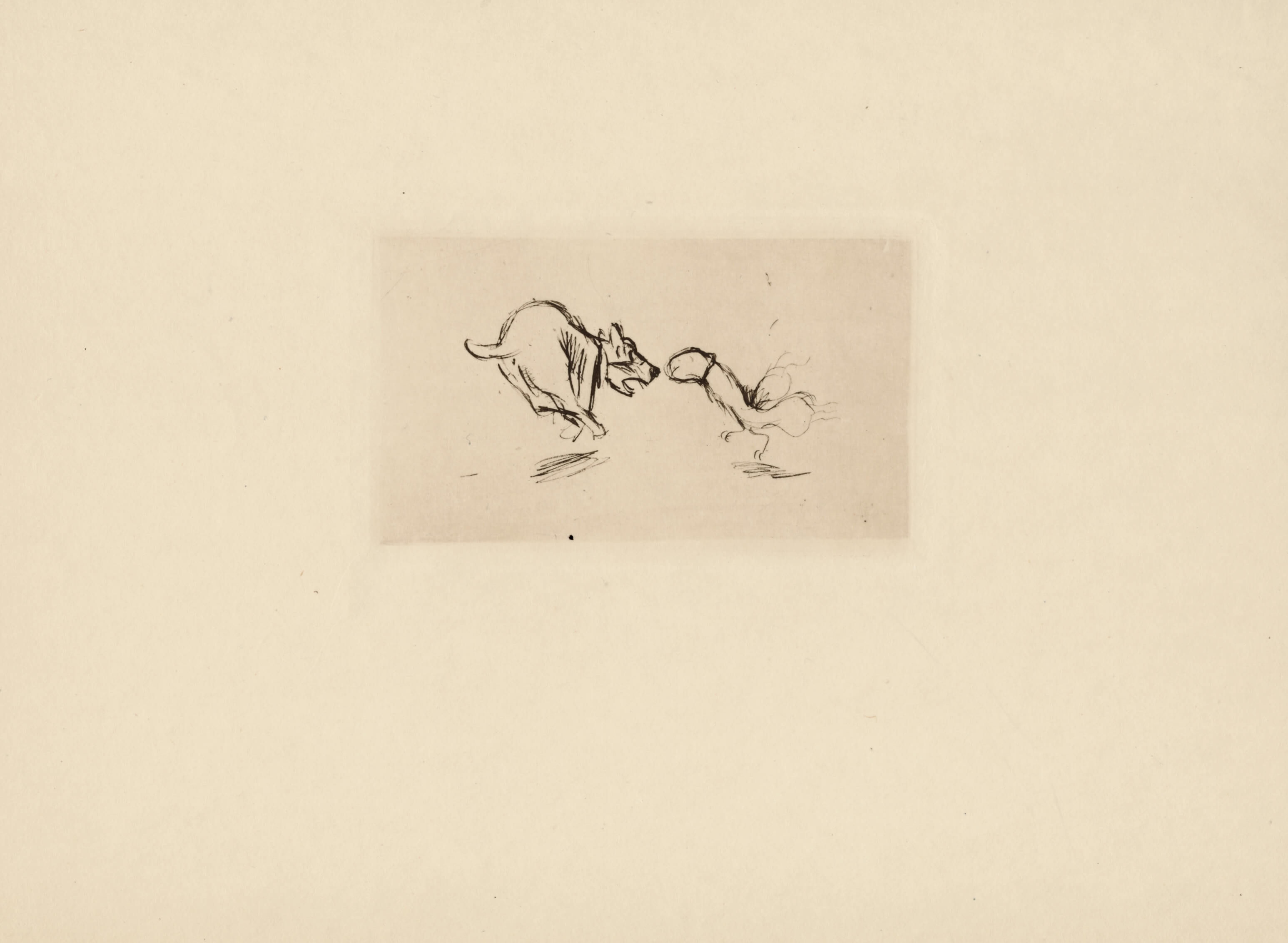 Estampe originale de Marcel Vertès pour Entrée interdite au public (1926). 1/250