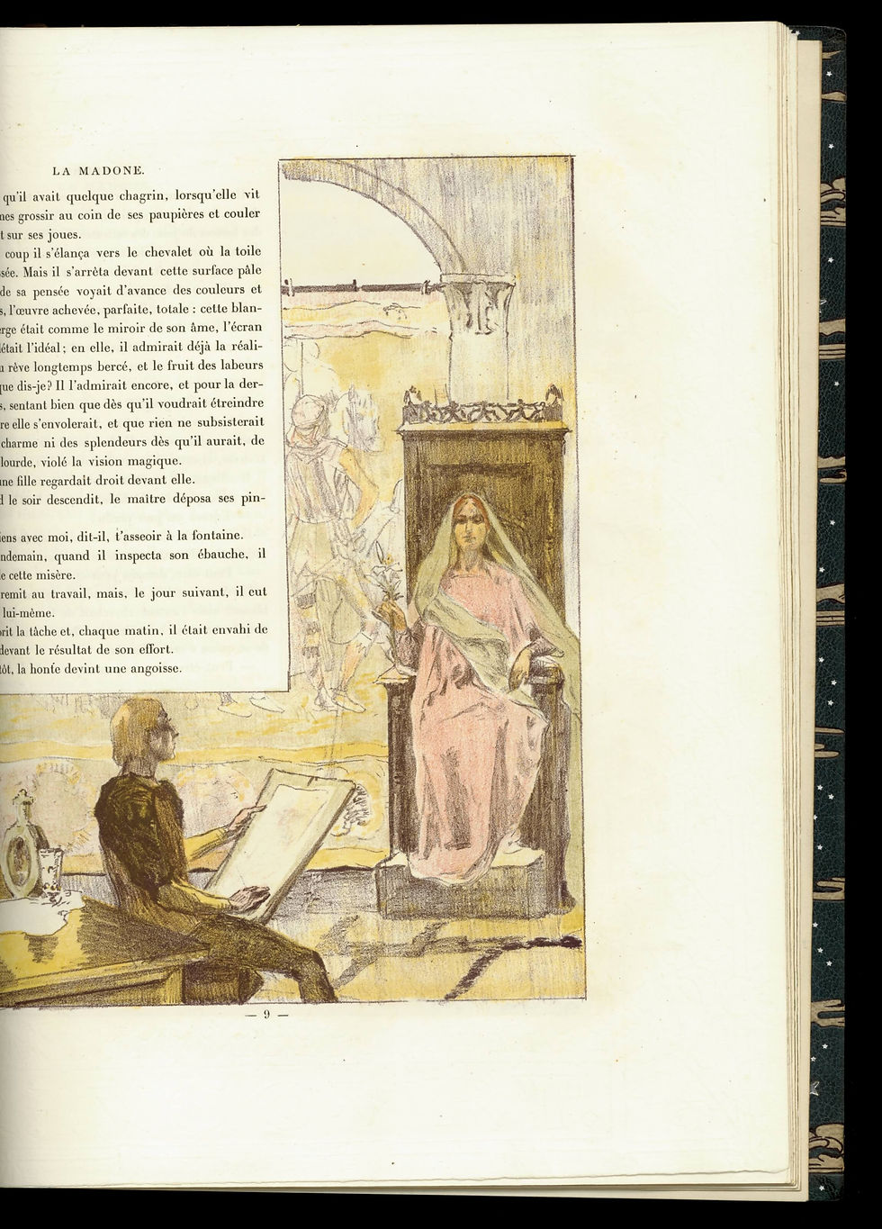 Miniature : La Madone par Edmond Haraucourt | Lithographies en couleurs d'Alex Lunois (1894)