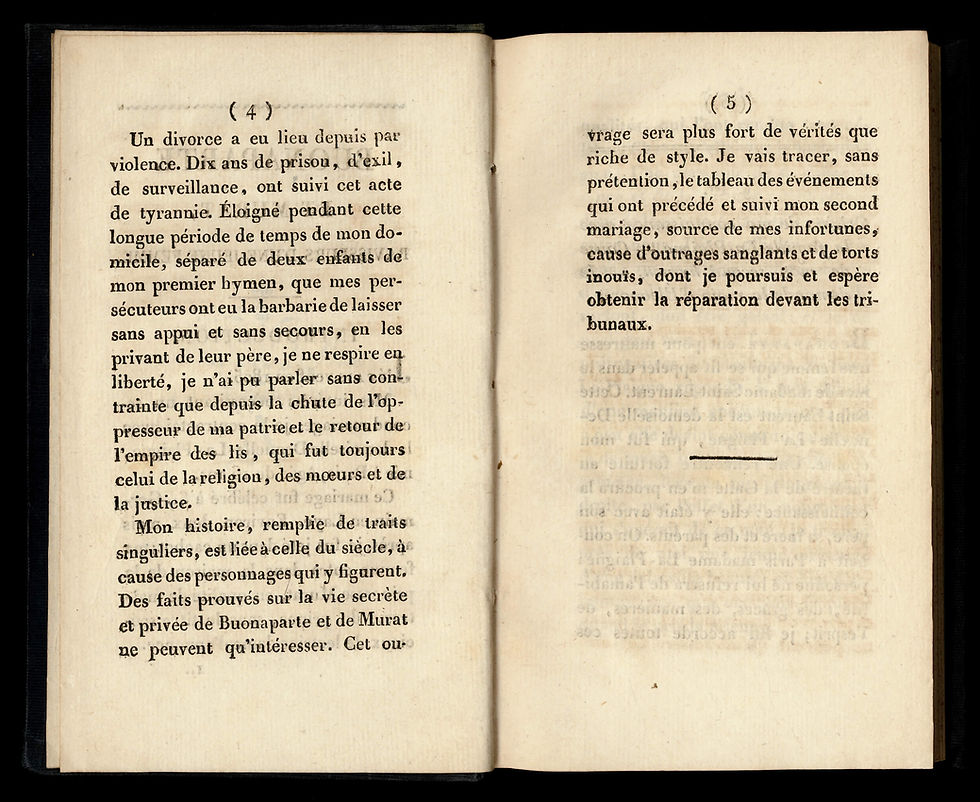 Miniature : 1815 | Buonaparte et Murat, ravisseurs d'une jeune femme | Premier Empire