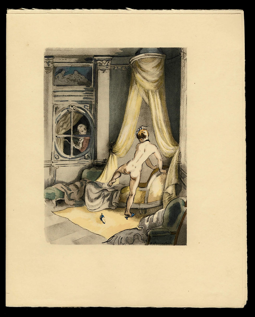Miniature : Le Paysan et la Paysanne pervertis de Rétif de la Bretonne | J. Touchet (1948)