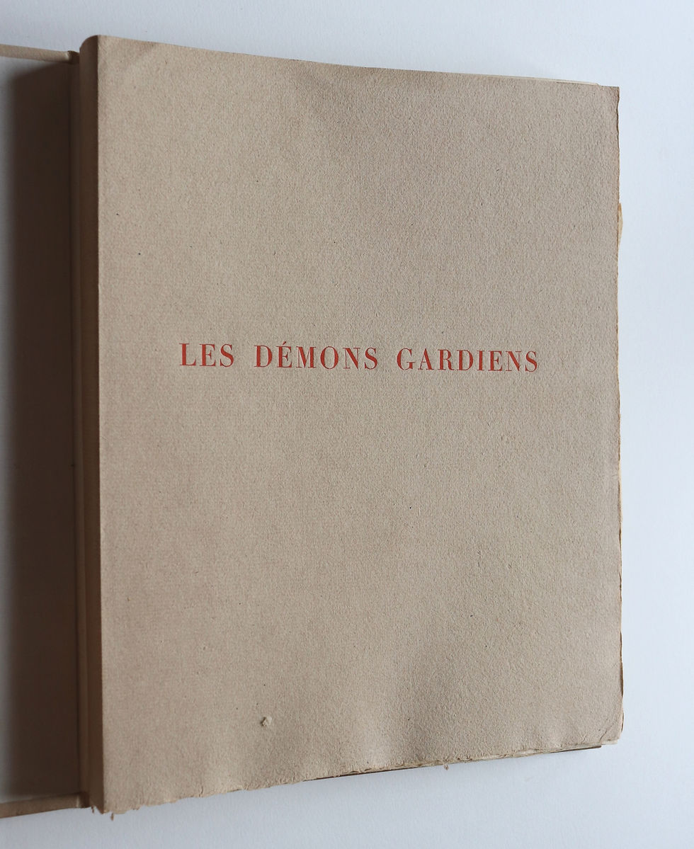 Miniature : Pierre Mac Orlan. Chas Laborde. Les Démons Gardiens (1937). 1/190 ex.