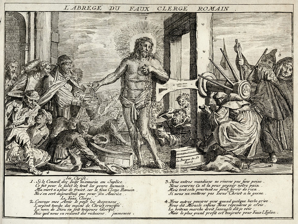 Miniature : Renversement de la Morale Chrétienne par les désordres du Monachisme 50 planches