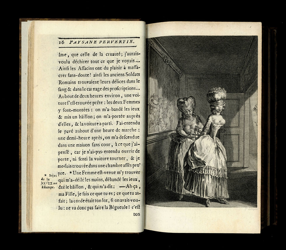 Miniature : Le Paysan perverti et La Paysanne pervertie par Rétif de la Bretonne [Restif]