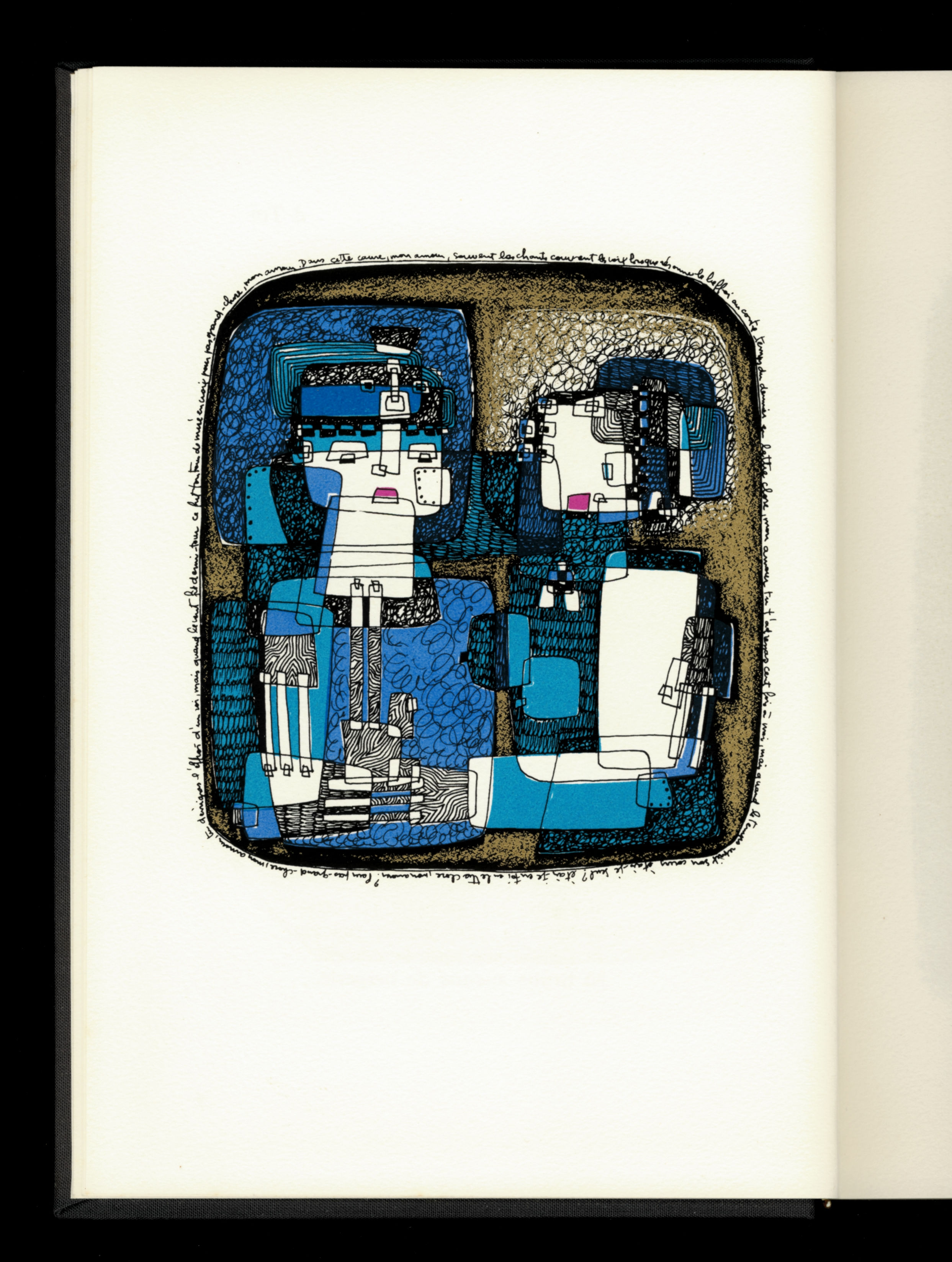 André Matossian. Saozi (artiste). L'Ordalie (1970). 37 sérigraphies originales.