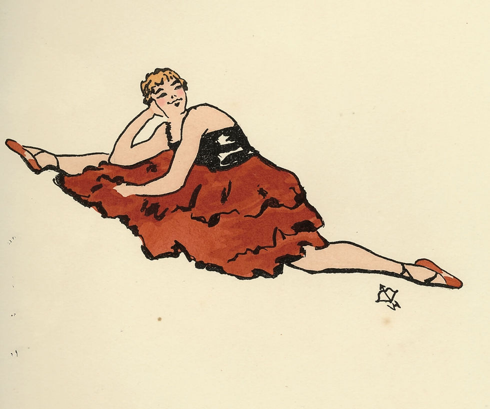 Georges Van Houten | Moulin rouge Cabaret Paris | Estampe originale