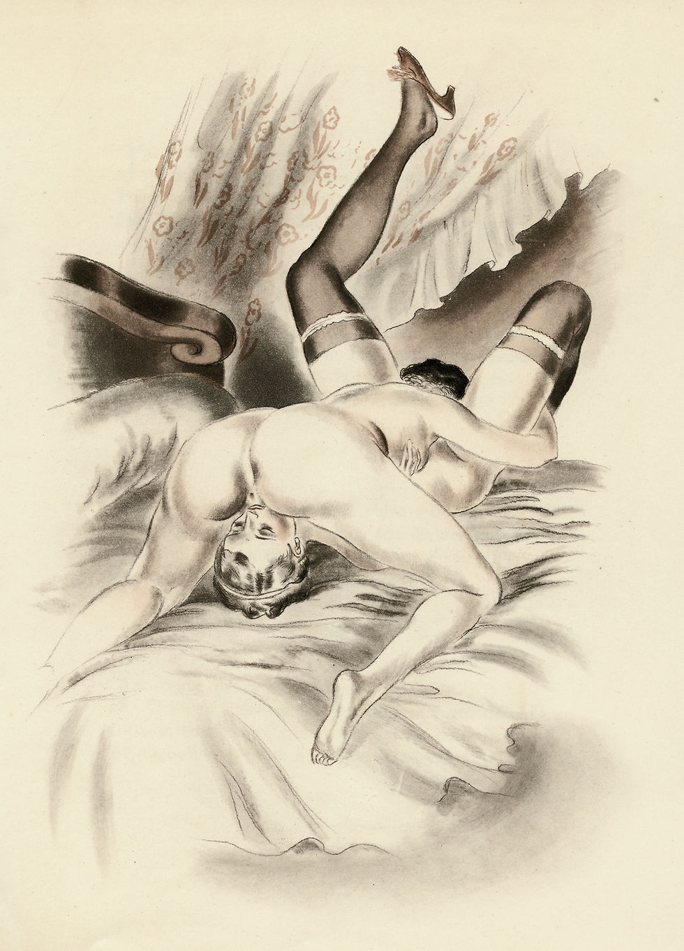 Miniature : 1933 | Pierre Louÿs | Pibrac | Quatrains érotiques | 20 eaux-fortes couleurs