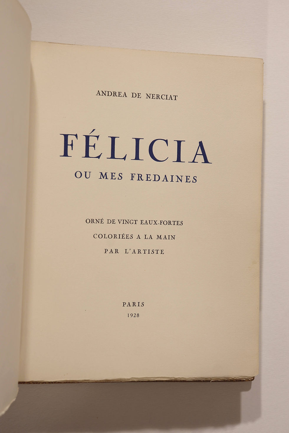 Miniature : Félicia ou Mes Fredaines par André de Nerciat illustré par Collot (1928)