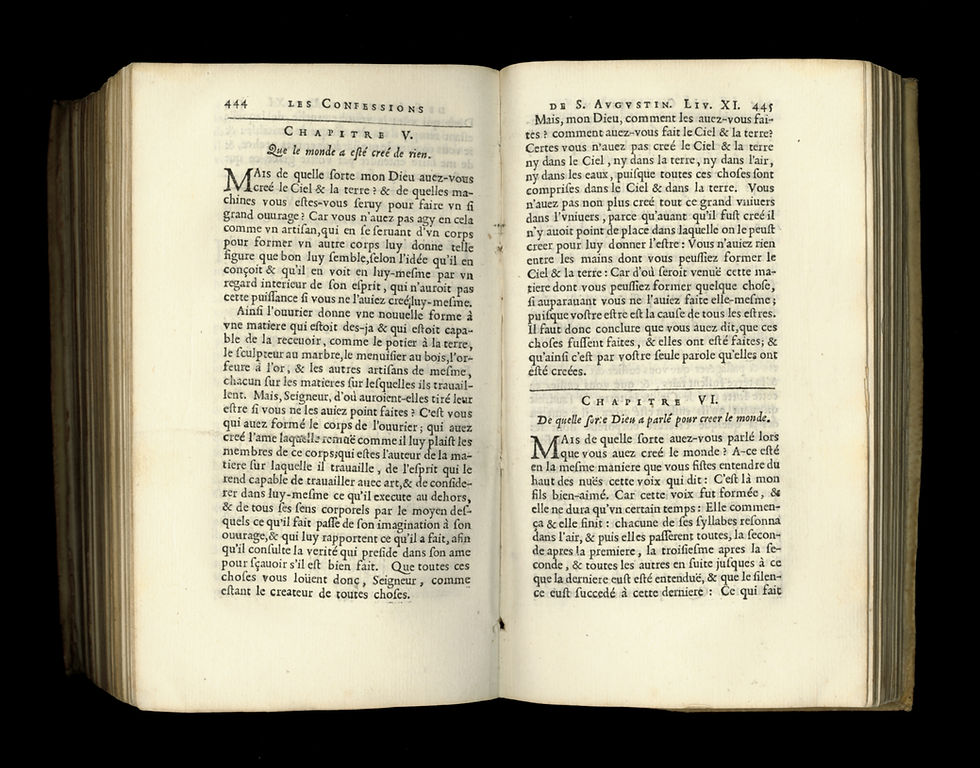 Miniature : Les Confessions de Saint-Augustin (1649) traduites par Arnauld d'Andilly