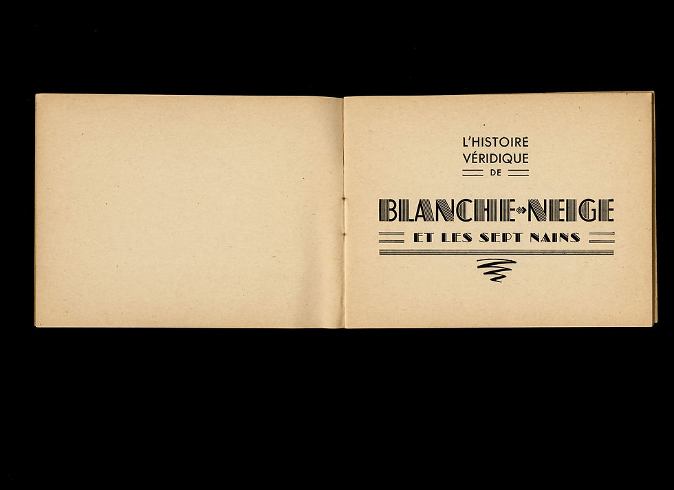 Miniature : L'Histoire véridique de Blanche-Neige et des Sept Nains (vers 1940)