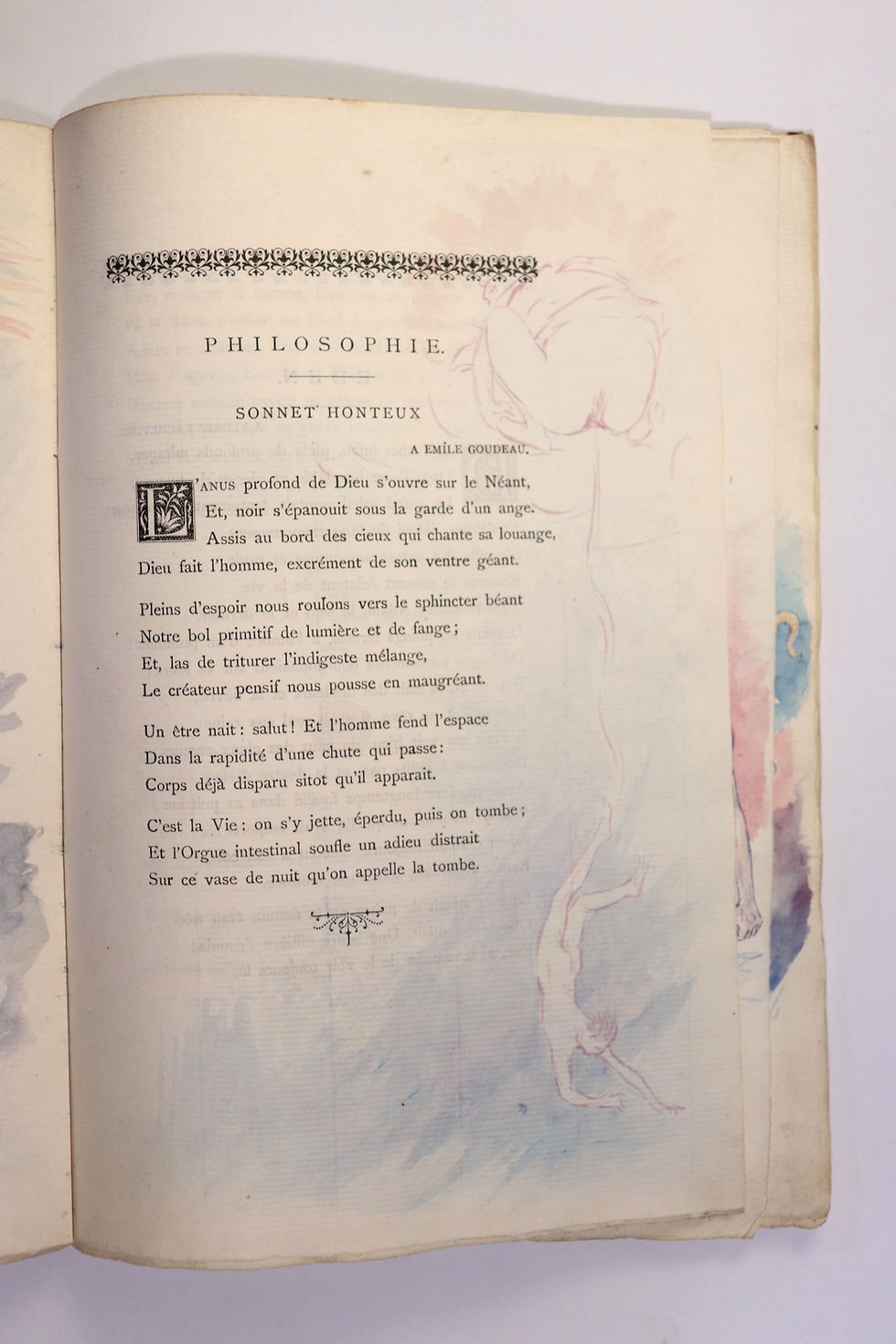 Miniature : Edmond Haraucourt. La Légende des Sexes (1893). Exemplaire unique 20 aquarelles