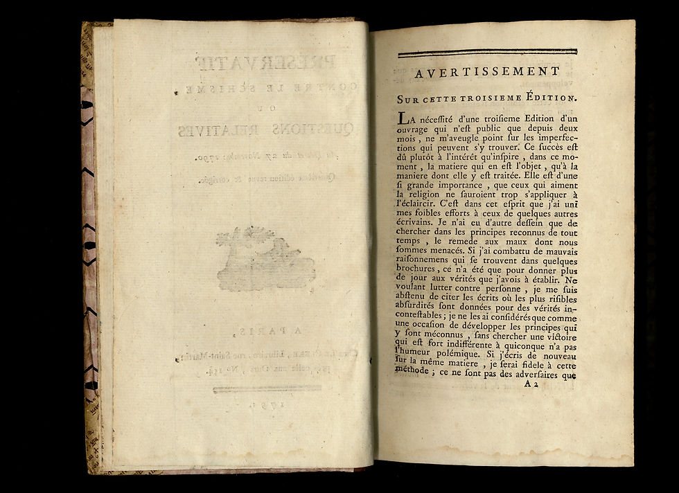 Miniature : 1791 | Préservatif contre le schisme (avec sa Suite) | Par Larrière | Reliure