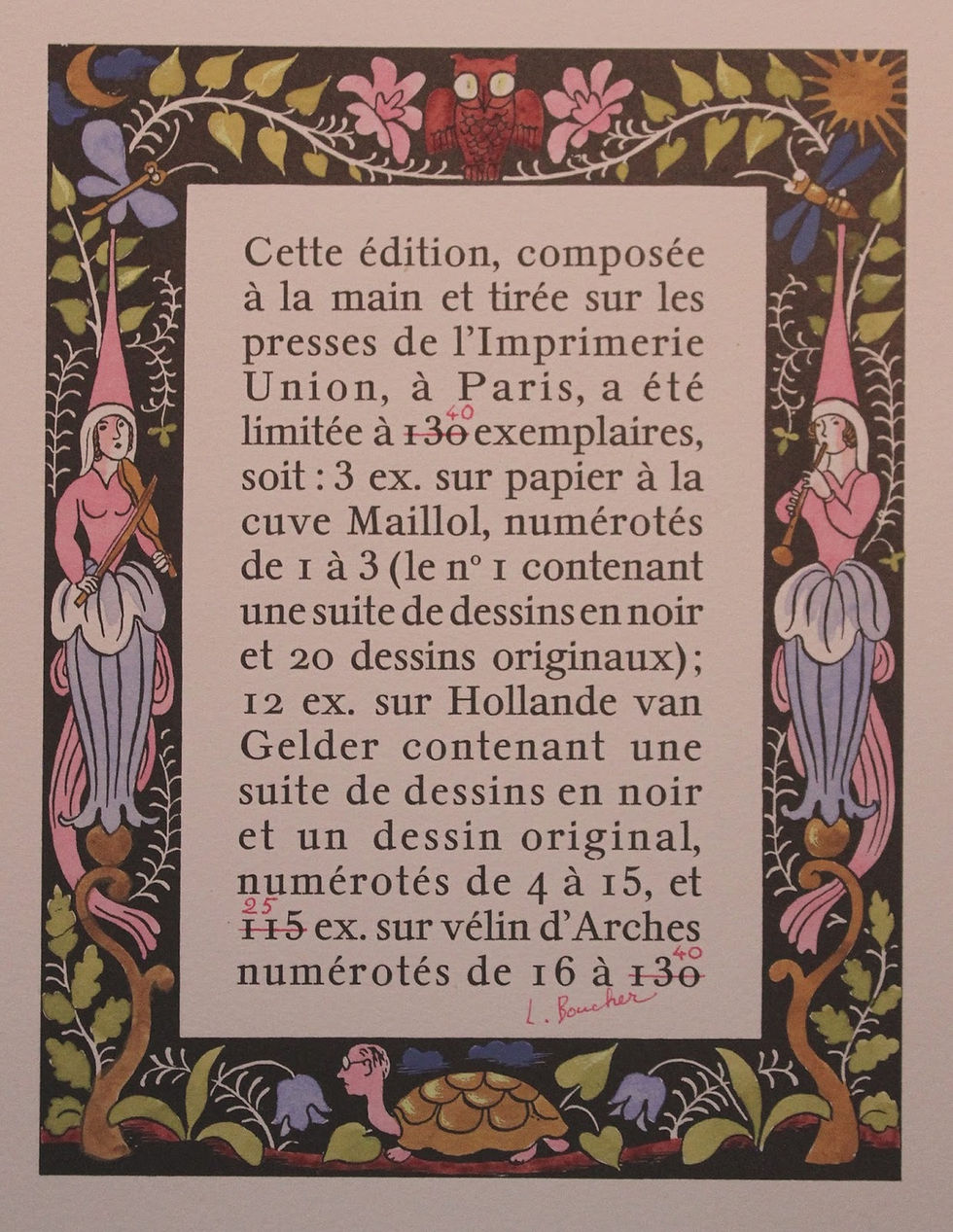 Miniature : Les Ballades de Françoys Villon illustrées par Lucien Boucher (1940). Très rare.