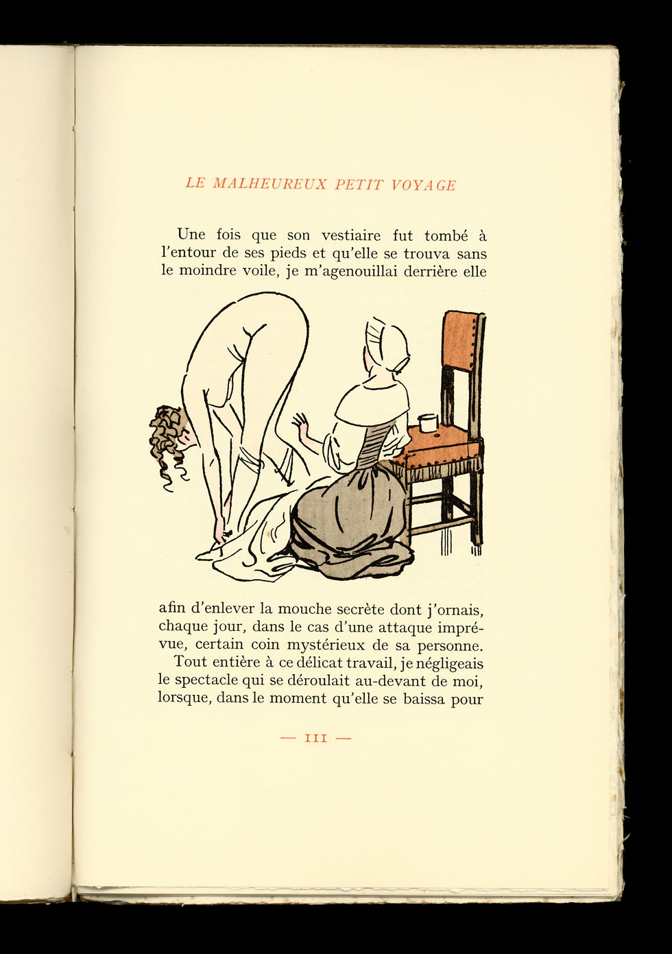 Miniature : Gabriel Soulages. Le malheureux petit voyage (1936). Compositions de Carlègle.