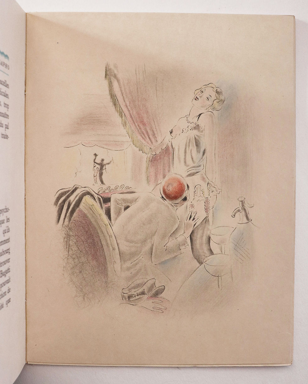 Miniature : 1929 | La Semaine Secrète de Sapho | Pascal Pia | Eaux fortes d'A. Collot. 1/25