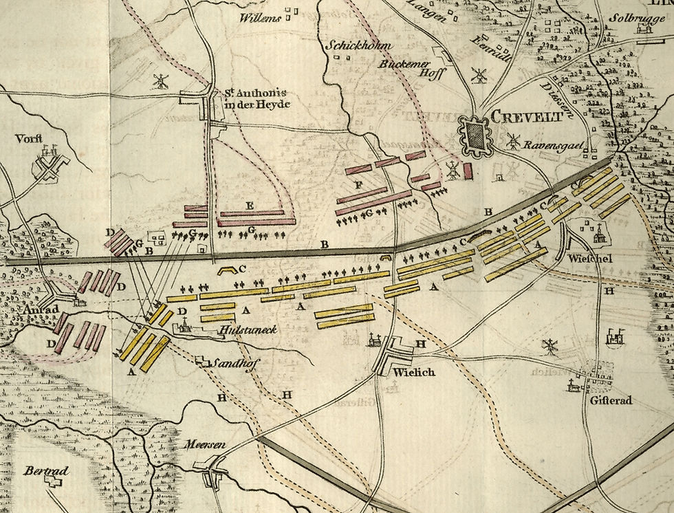 Miniature : The Operations of the allied army (1764)