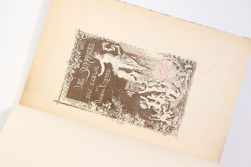 Miniature : 1881 | Octave Uzanne | Les Surprises du Coeur | Un des 12 Japon | Reliure signée