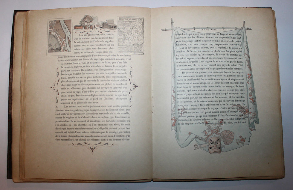 Miniature : Le Miroir du Monde d'Octave Uzanne illustré part Paul Avril (1888). Ex. Japon