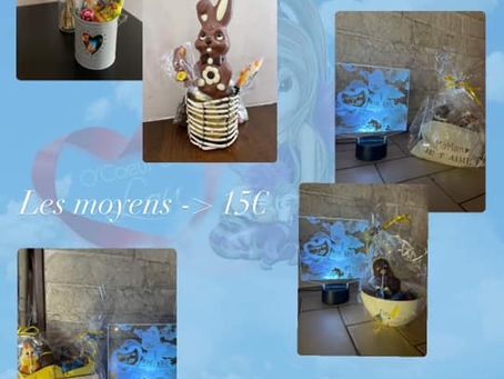 Vente de chocolats de Pâques