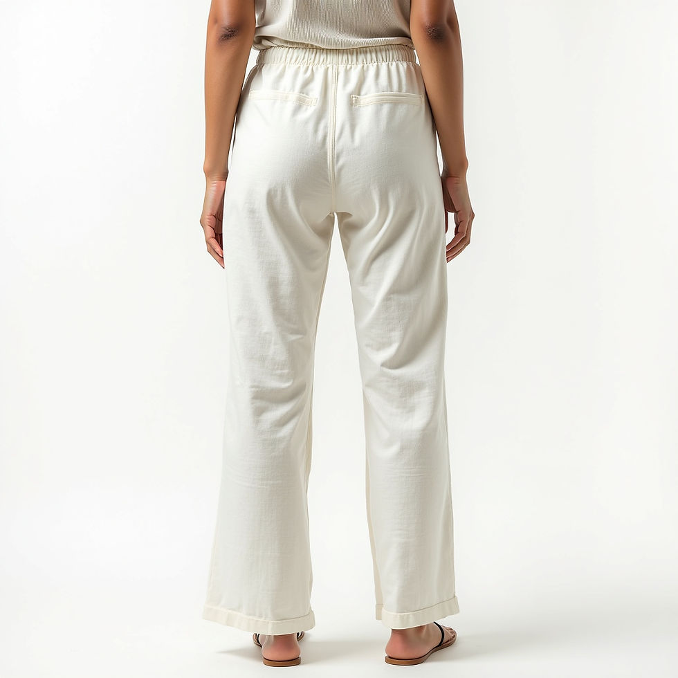 Relaxed Fit Linen Pants
