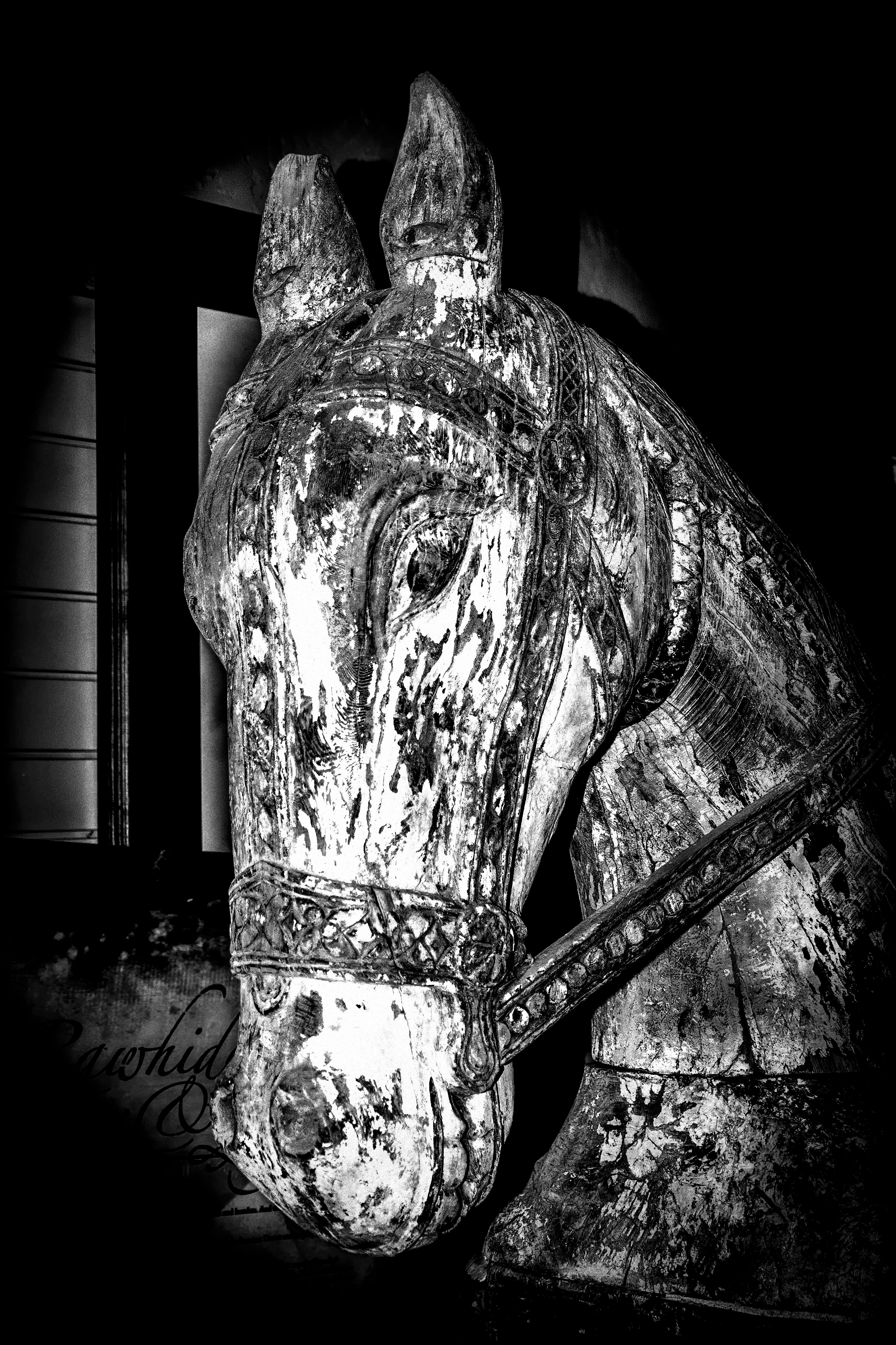 Carved Wooden Horse