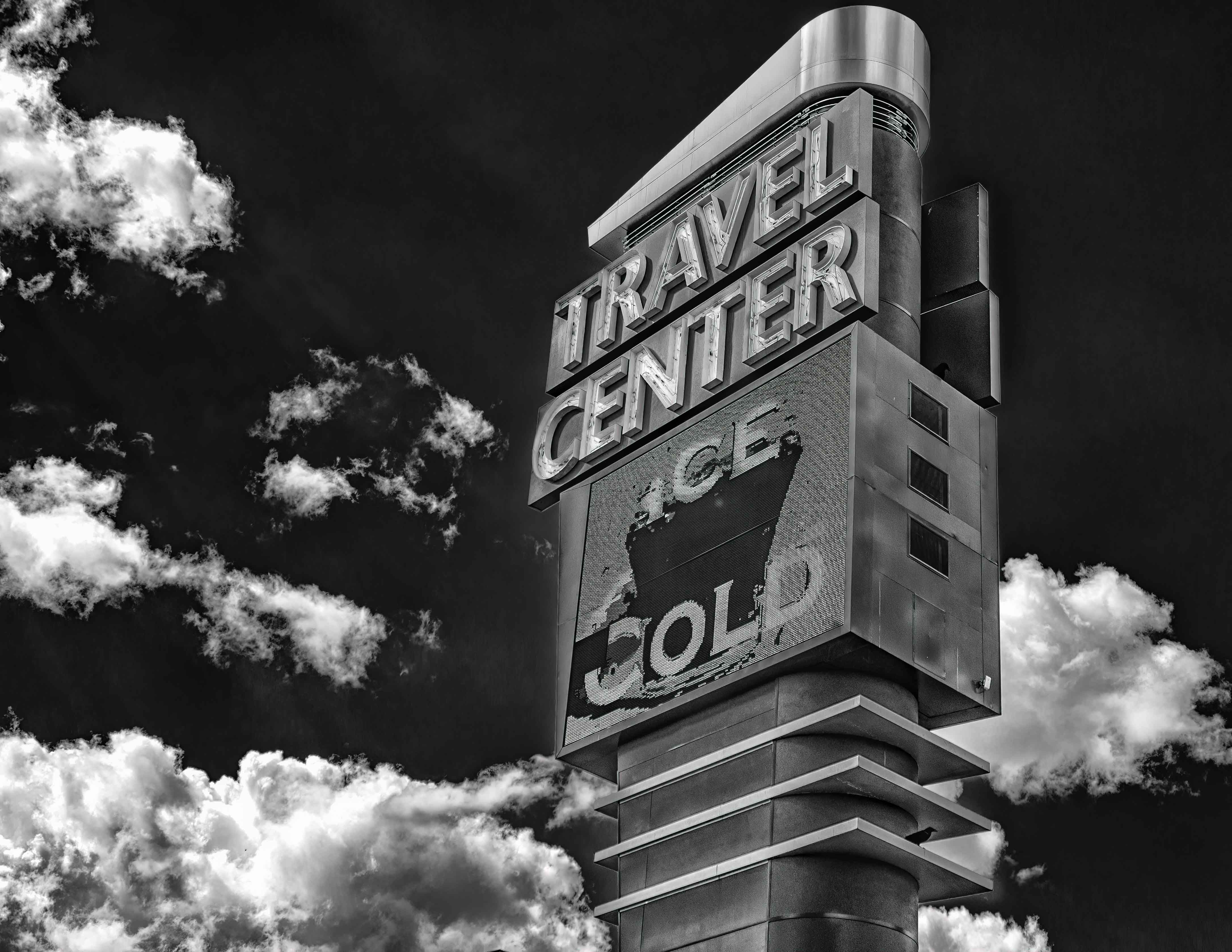 Travel Center Sign
