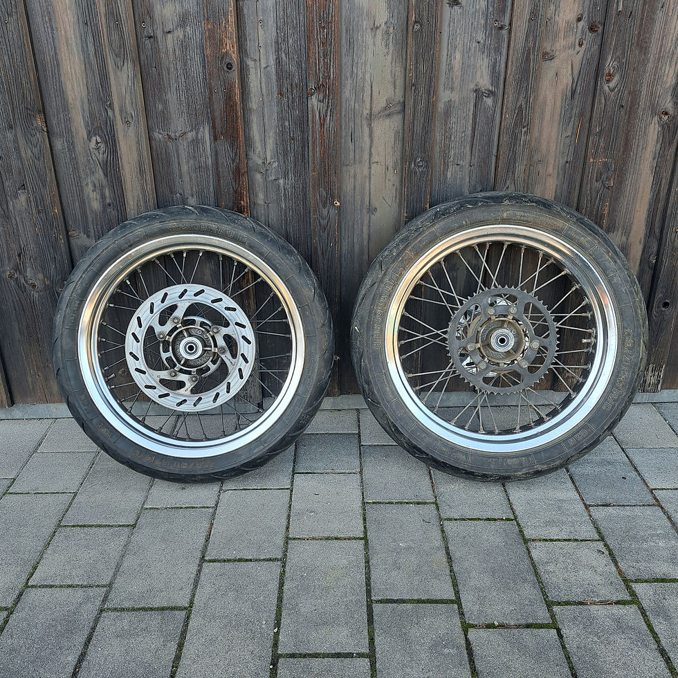 Satz 17" Speichenfelgen Derbi/Gilera