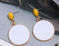 Thumbnail: Red Disk Earrings