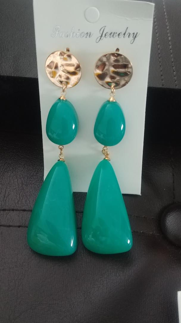 Thumbnail: Large Stone Earrings