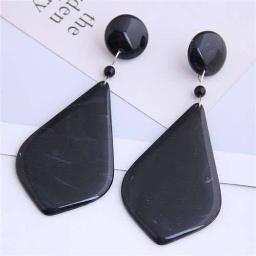 Thumbnail: Large Marble Swirl Earrings