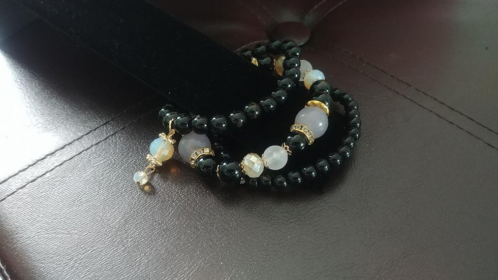 Thumbnail: Black Bead Bracelet